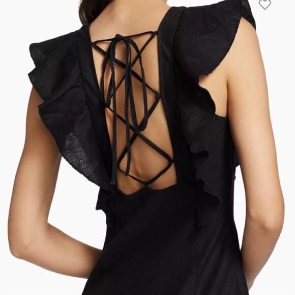 NWT Rails Constance Linen Flutter
Sleeve Midi Dress Medium $268 - Picture 2 of 6